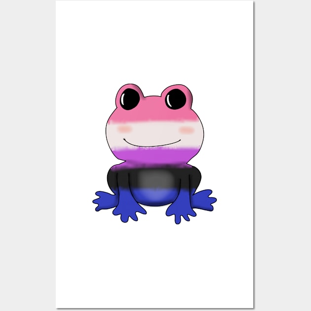 Genderfluid Frog Wall Art by Becky-Marie